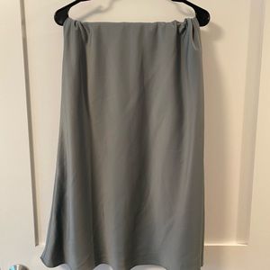 Satin flare skirt